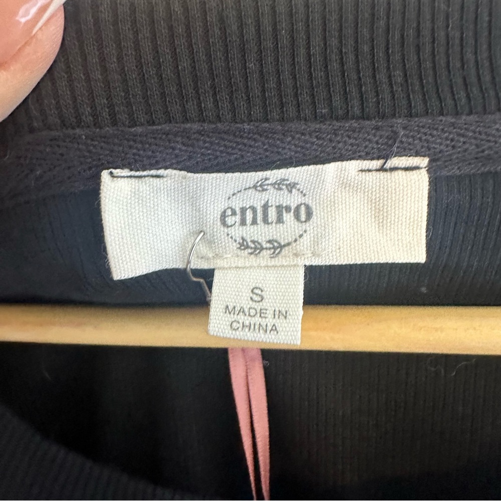 Entro Black Feeling Alright Size Small MODERN MINIMAL BLACK MINI DRESS - Picture 7 of 11
